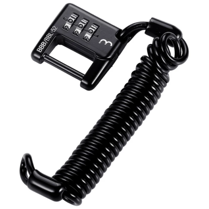 BBB BBL-52 Fietsslot MiniSafe Coil Cable Zwart