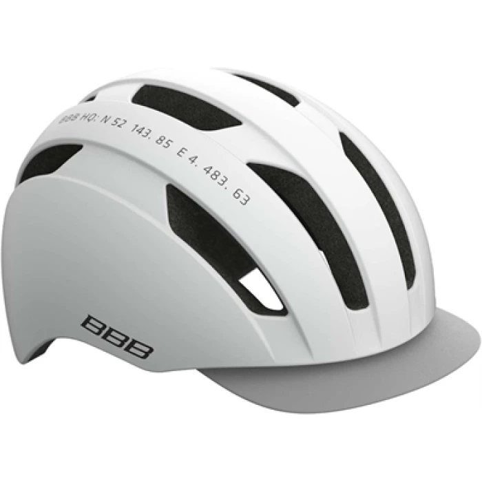 BBB BHE-55 Helm Metro Mat Wit