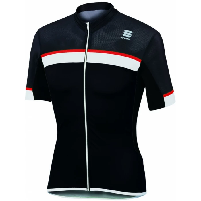 Sportful Pista Jersey Black/White-Red