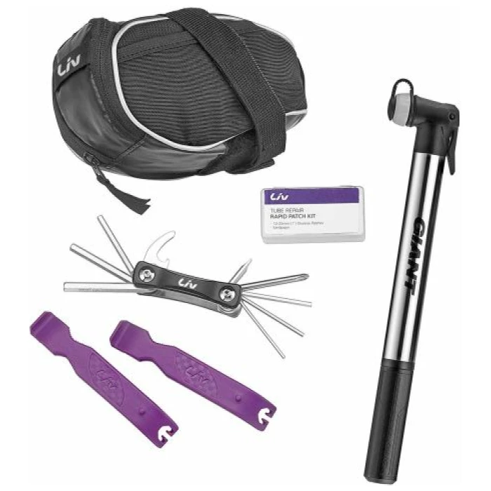 Liv QUICK FIX COMBO KIT WITH MINI PUMP Zwart