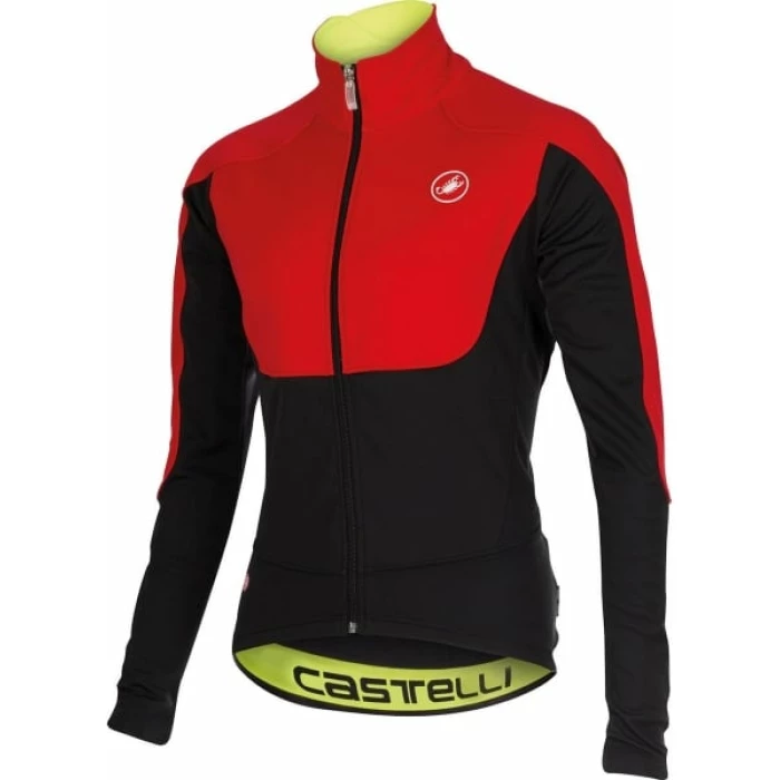 Castelli Passo Giau Jacket-Red/Black/Turbulence-L