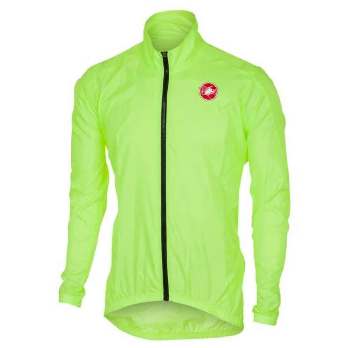 Castelli Squadra Long Jacket-Yellow Fluo-S