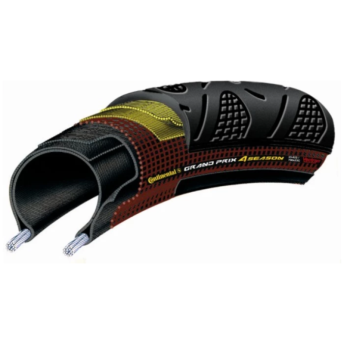 Continental Conti bub grand prix 4 season 28mm 700x28mm Zwart/Bruin