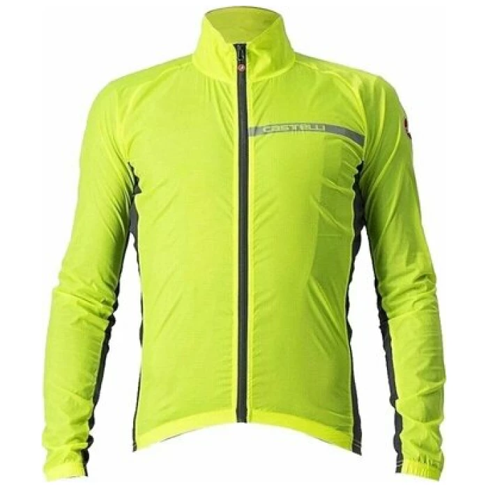 Castelli Squadra Stretch Jacket-Yellow Fluo/Dark Gray