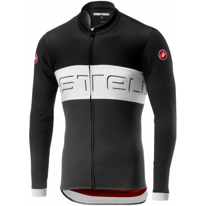 Castelli Prologo Vi Long Sleeve Fz-Black/Ivory/Dark Gray