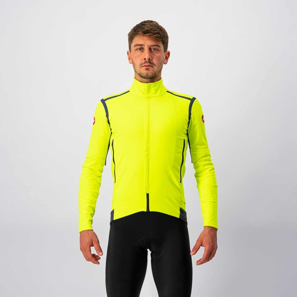 Castelli Perfetto Ros Convertible Jacket-Yellow Fluo