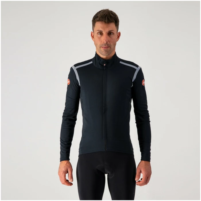 Castelli Perfetto Ros Long Sleeve-Light Black/Silver Reflex