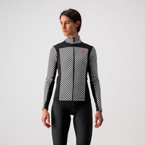 Castelli Sfida 2 Jersey Fz-Woman BLACK/WHITE - Afbeelding 4