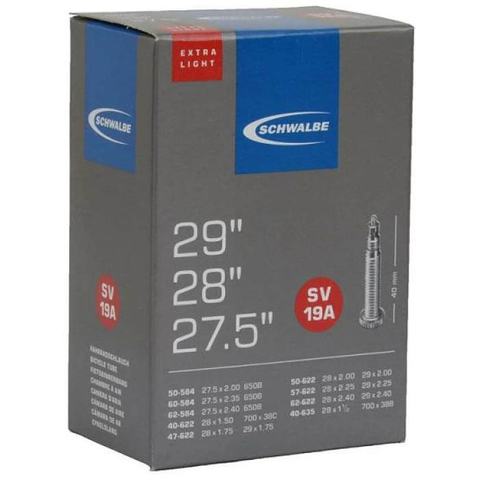 Schwalbe BIB 28X11/2-150-240 SC SV (40) XLIGHT SV19A Zwart