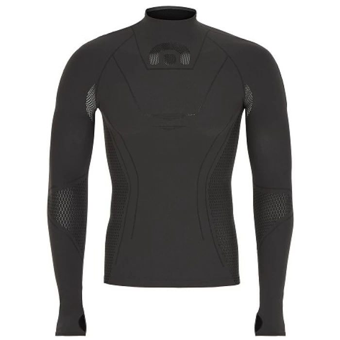Megmeister Turtleneck Base Layer Women Asphalt Grey