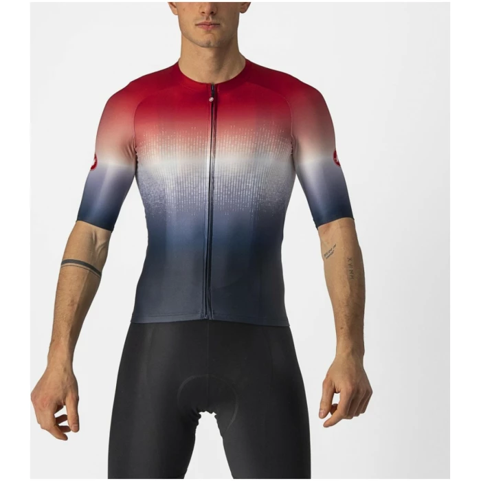 Castelli Aero Race 6.0 Jersey-Savile Blue/Pro Red - Afbeelding 3