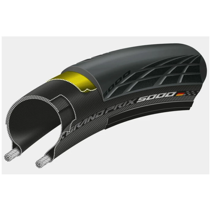 Continental BUB 28X120 CO 30-622 GRAND PRIX 5000 ZW VW Zwart