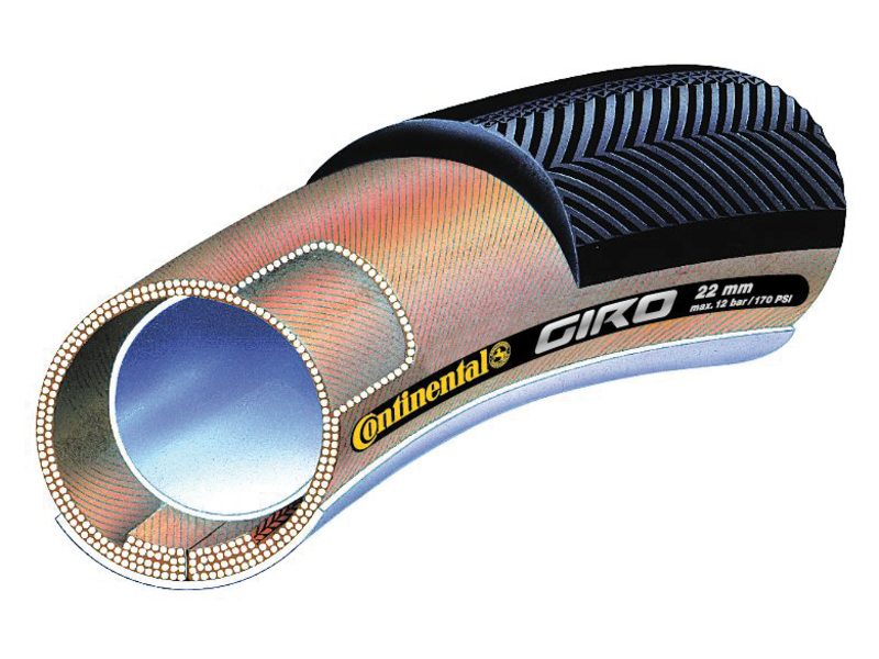 Continental TUBE 28 CO GIRO 22MM ZW Zwart