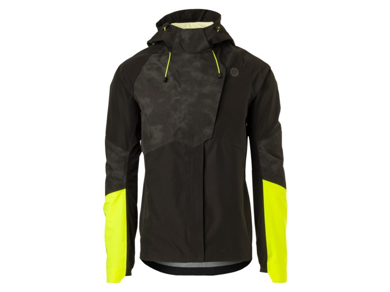 Agu tech rain jacket commuter men hi-vis & reflect Zwart
