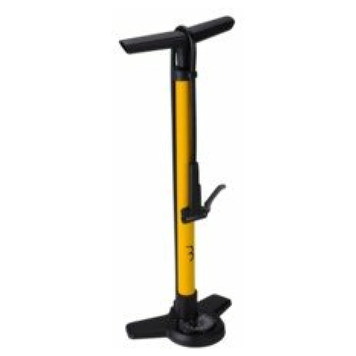 BBB BFP-28 Voetpomp AirBoost Composite Base 3 Inch Gauge Dualhead 3.0 Geel