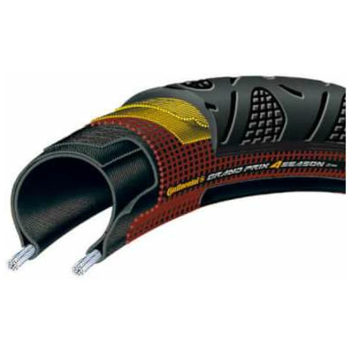 Continental Conti bub grand prix 4 season 28 700x23mm Zwart/Bruin