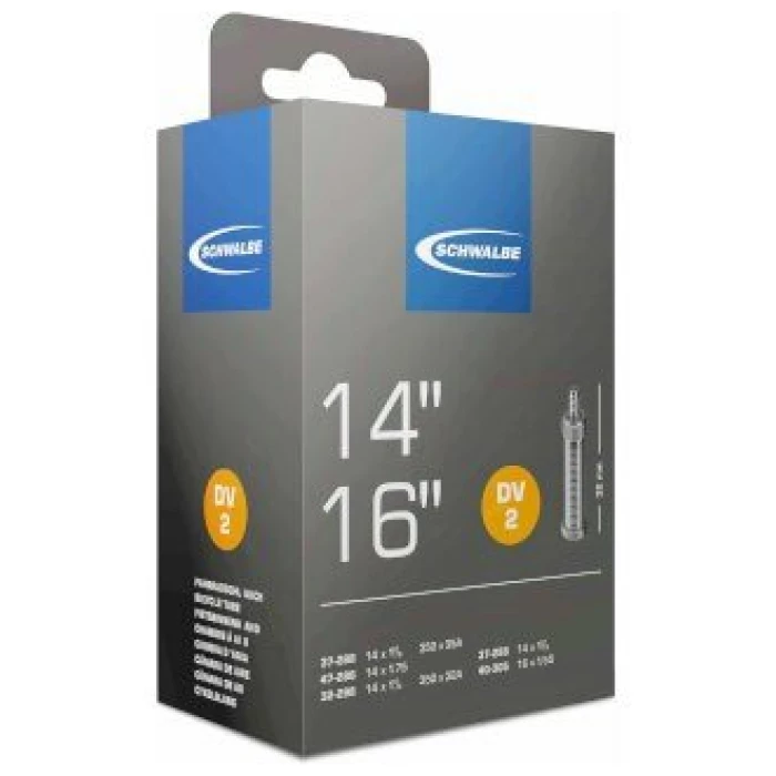 Schwalbe BIB 14X11/4-13/8 SC DV (32) DV2 Zwart