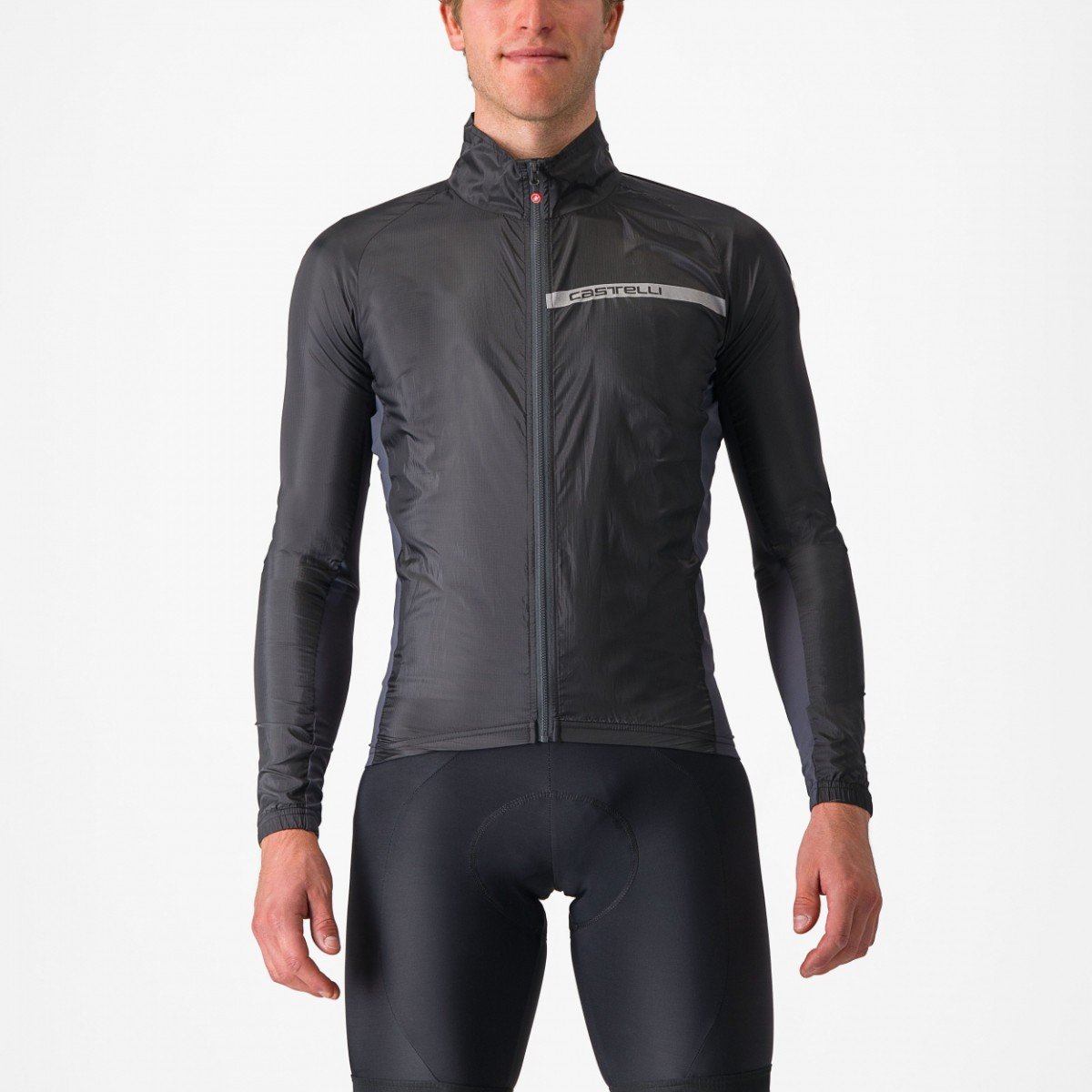 Castelli SQUADRA STRETCH JACKET LIGHT BLACK/DARK GRAY