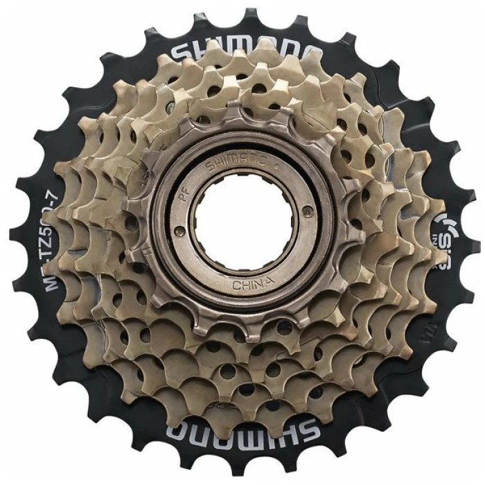 Shimano FREEWHEEL SH TZ500 7V 14-28 ZI/ZW Zilver/Zwart