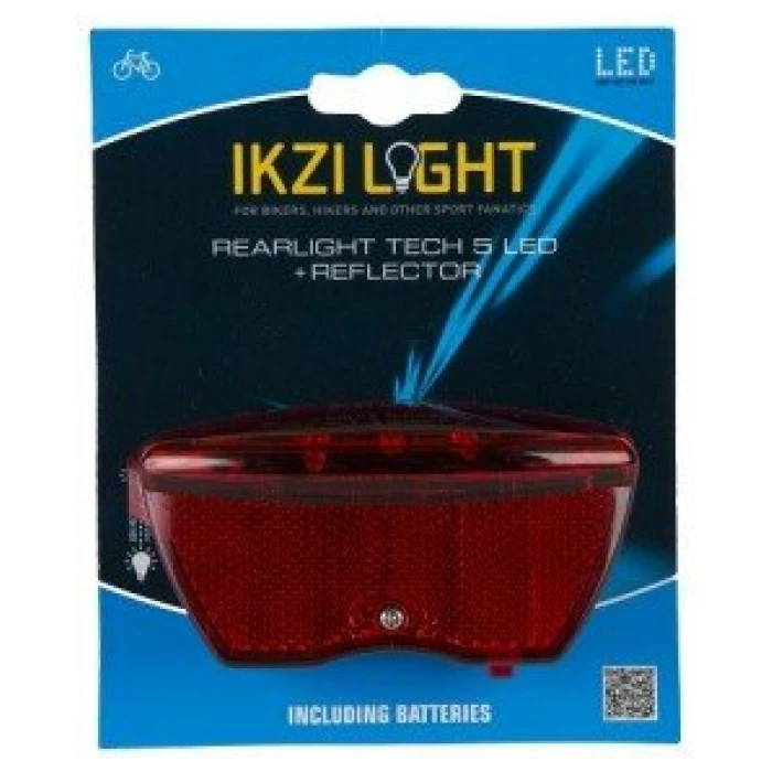 Ikzi Light achterlicht 5 led batterij 80mm - Afbeelding 2