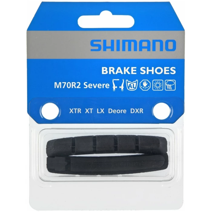 Shimano REMRUBBER SH V BRAKE XTR/XT/LX M970 SET A 2 ZWART
