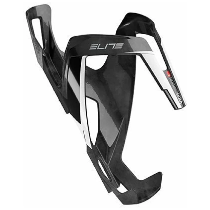 Elite Bidonhouder Vico Carbon Carbon Glanz / Weiß