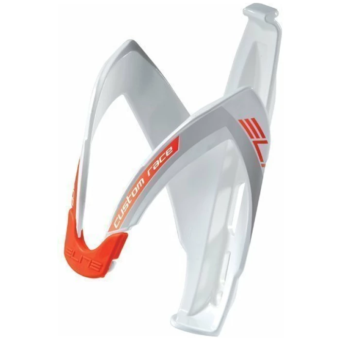 Elite Bidonhouder Custom Race Glossy Wit Rood Logo