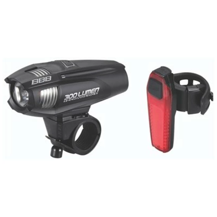 BBB BLS-73 Verlichtingsset StrikeCombo 300L Zwart