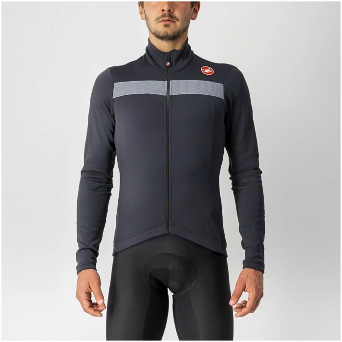 Castelli Puro 3 Jersey Fz-Light Black LIGHT BLACK/SILVER REFLEX - Afbeelding 3