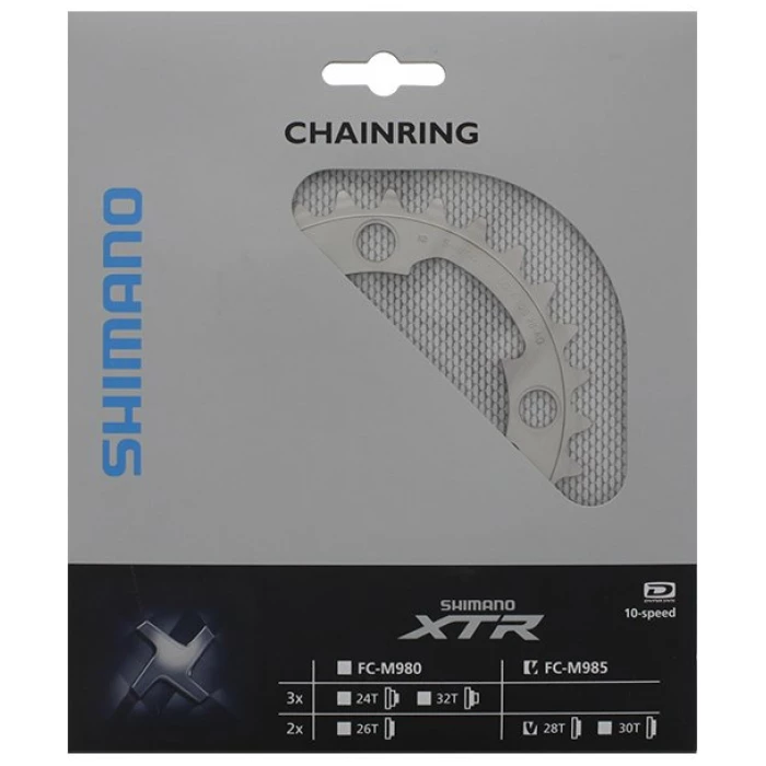 Shimano Kettingblad 28T-AG XTR FC-M985 SILVER