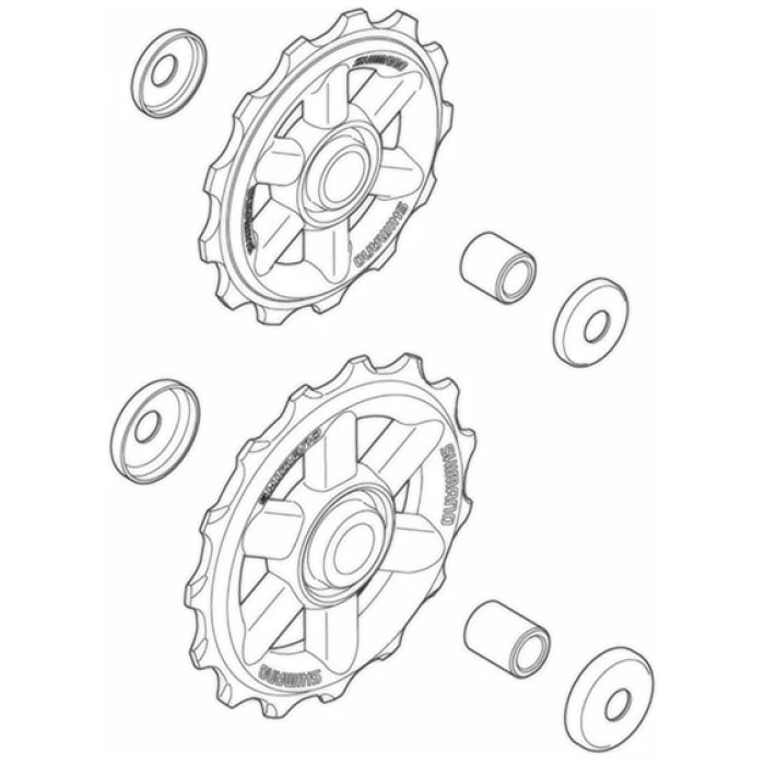 Shimano derailleur wiel set RD-M310