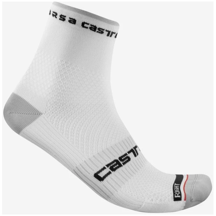 Castelli ROSSO CORSA PRO 9 SOCK wit BLACK