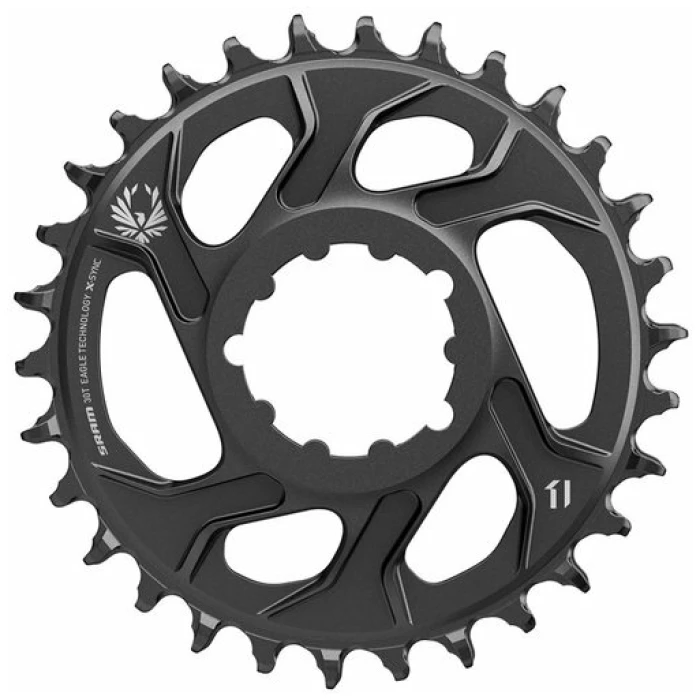 Sram KETT BLAD 30 XSYNC 12V DM CF ALM 6MM ZW Zwart