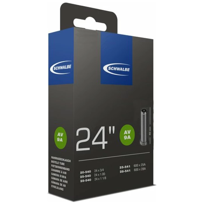 Schwalbe BIB 24X3/4-11/8 SC SV (40) AV9A Zwart