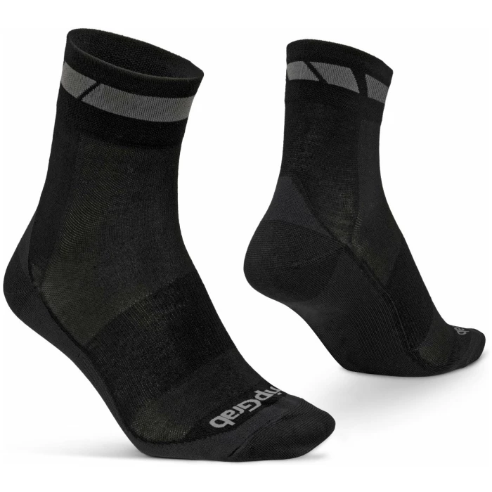 Gripgrab Merino Regular Cut Sok mt Black - Afbeelding 4