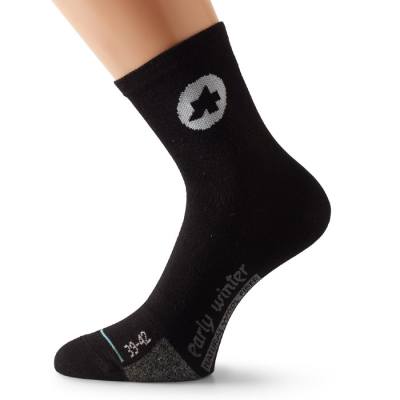 Assos EarlyWinterSocks maat 43/46 Black Volkanga