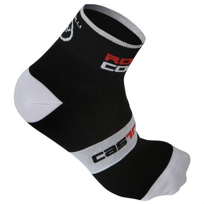 Castelli Rosso Corsa 6 Sock-Black-S/M