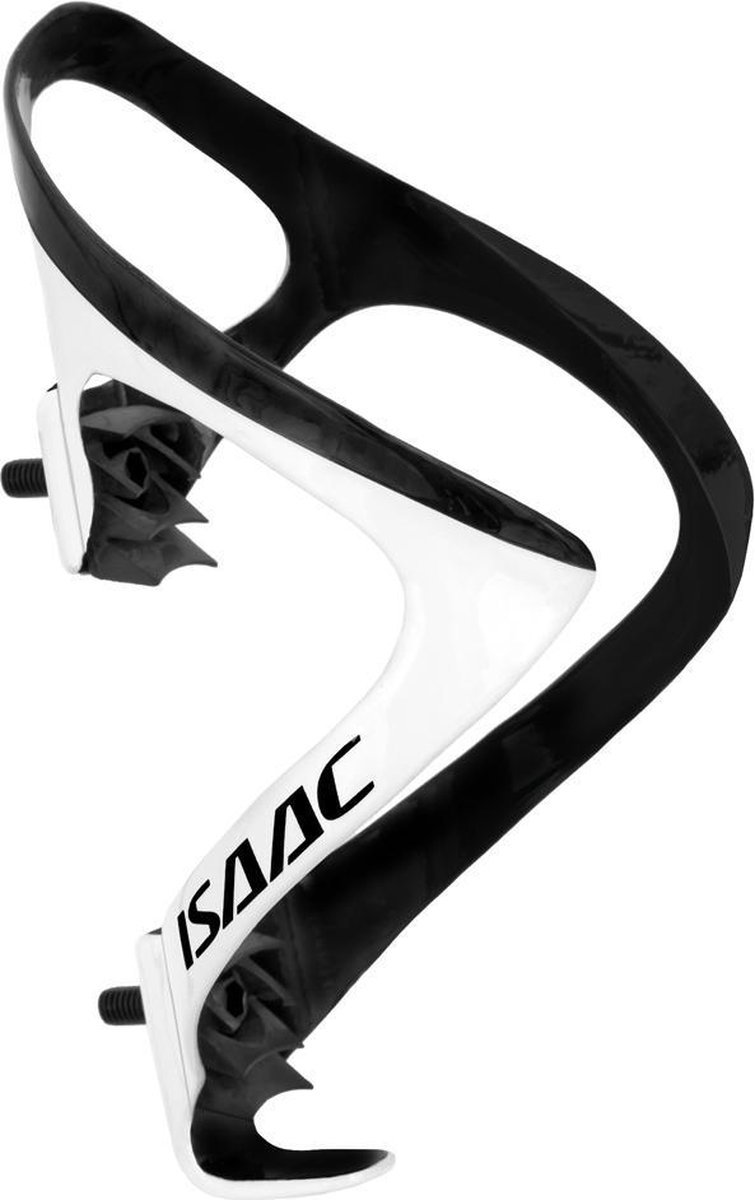 Isaac BIDONHOUDER KARIBA CARBON WIT/ZWART MAT