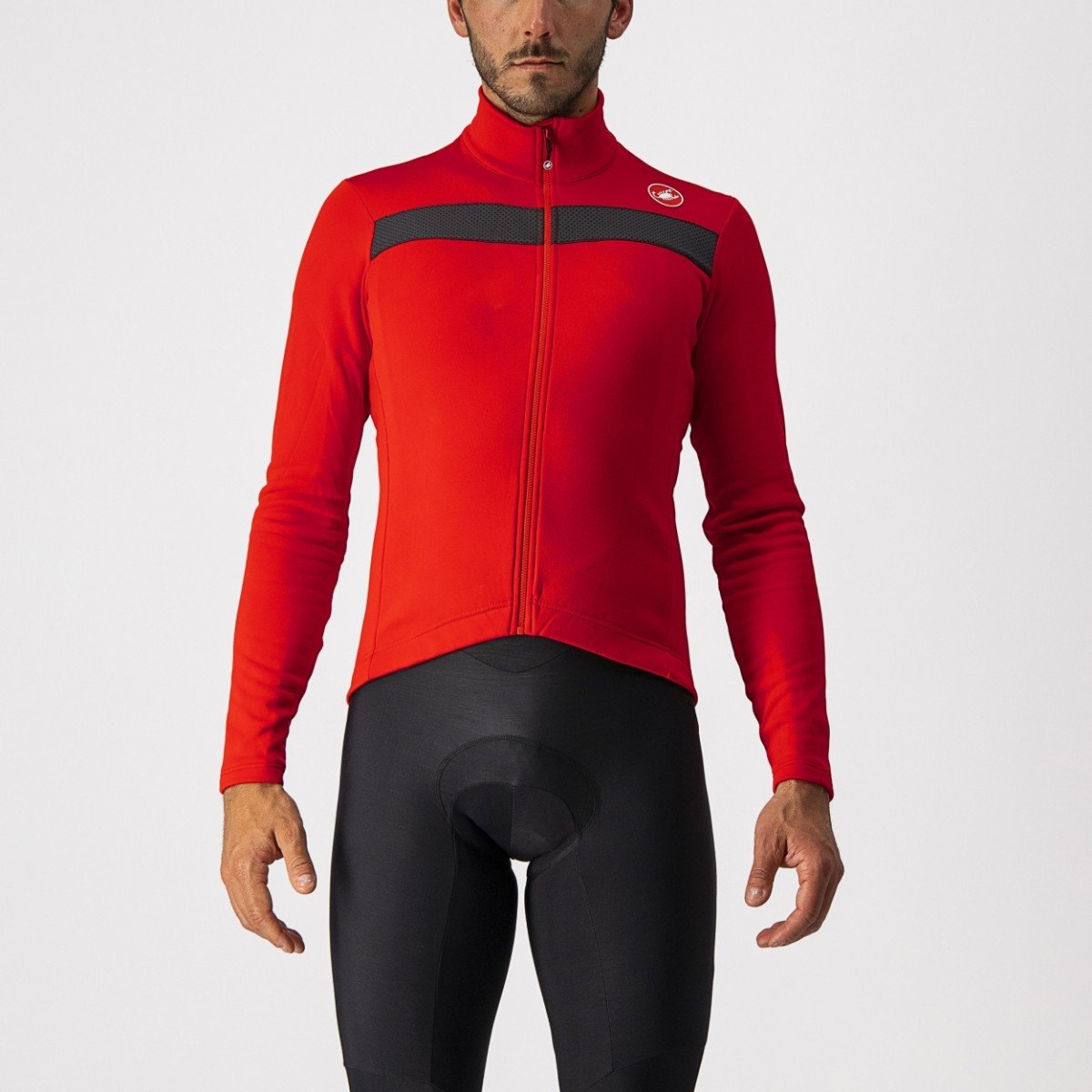 Castelli Puro 3 Jersey Fz-Red RED/BLACK REFLEX - Afbeelding 2