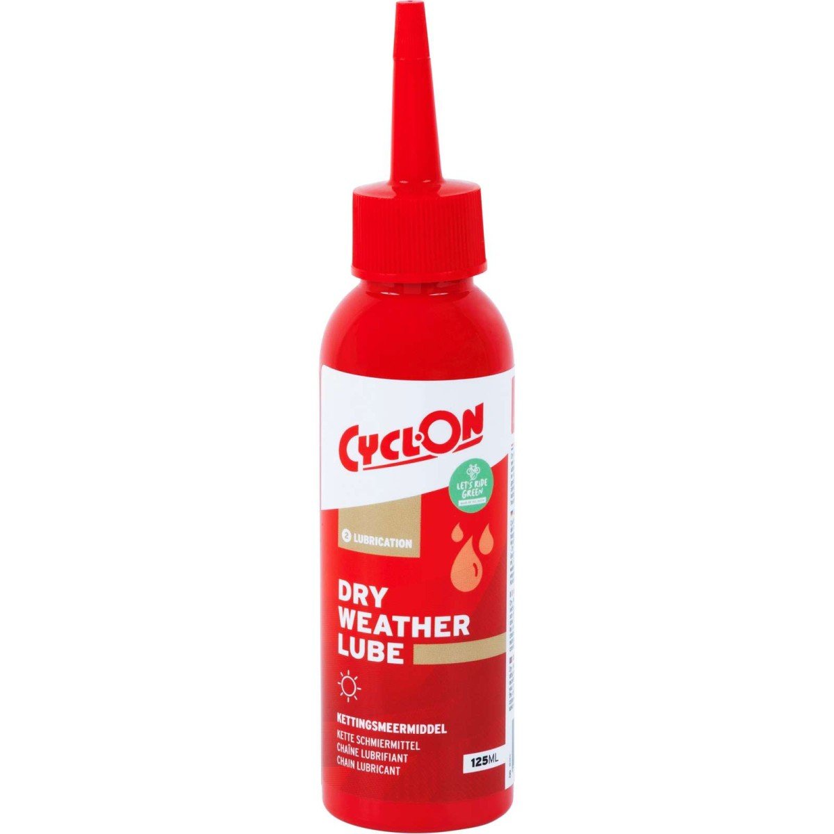 Cyclon Dry Weather Lube 125ml Red - Afbeelding 2
