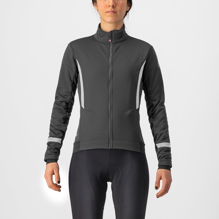 Castelli DINAMICA 2 JACKET LIGHT BLACK/WHITE REFLEX - Afbeelding 2