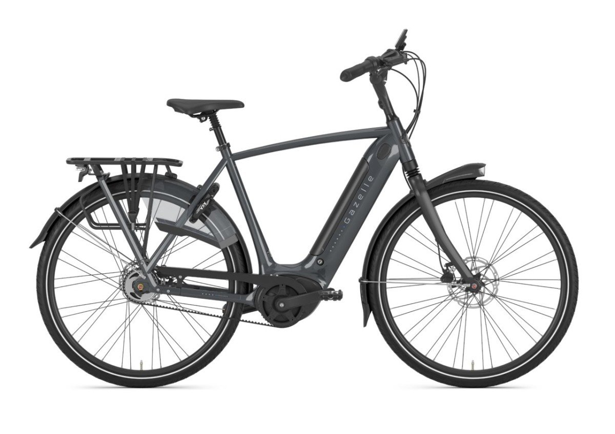 Gazelle Grenoble C5 HMB Anthracite Grey Glans Heren 2024