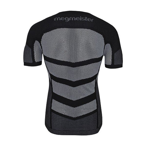 Megmeister Short Sleeve Base Layer Men Black - Afbeelding 2