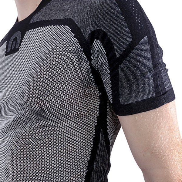 Megmeister Short Sleeve Base Layer Men Black - Afbeelding 4