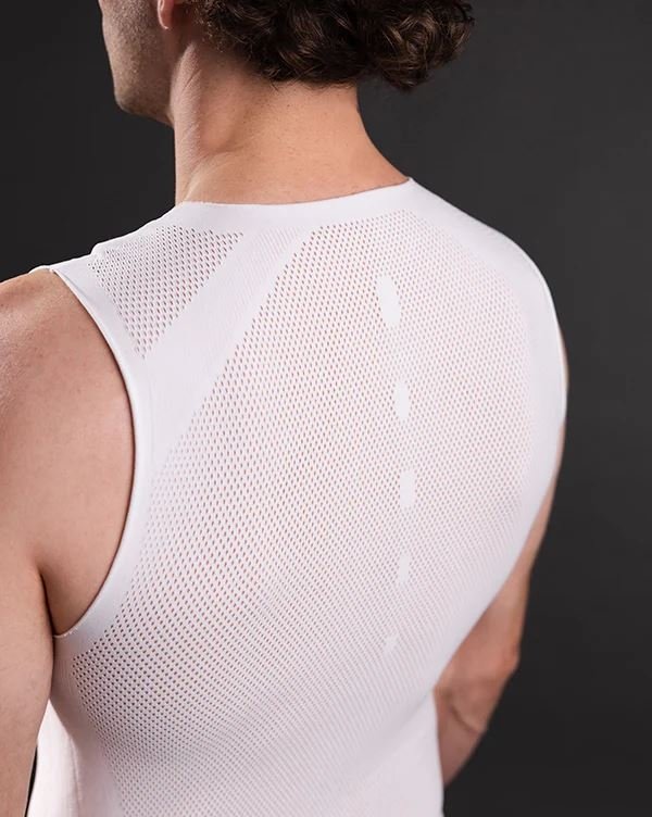 Megmeister Drynamo Sleeveless Base Layer White - Afbeelding 2