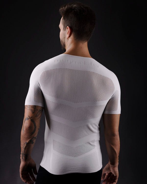 Megmeister Short Sleeve Base Layer Men White - Afbeelding 2