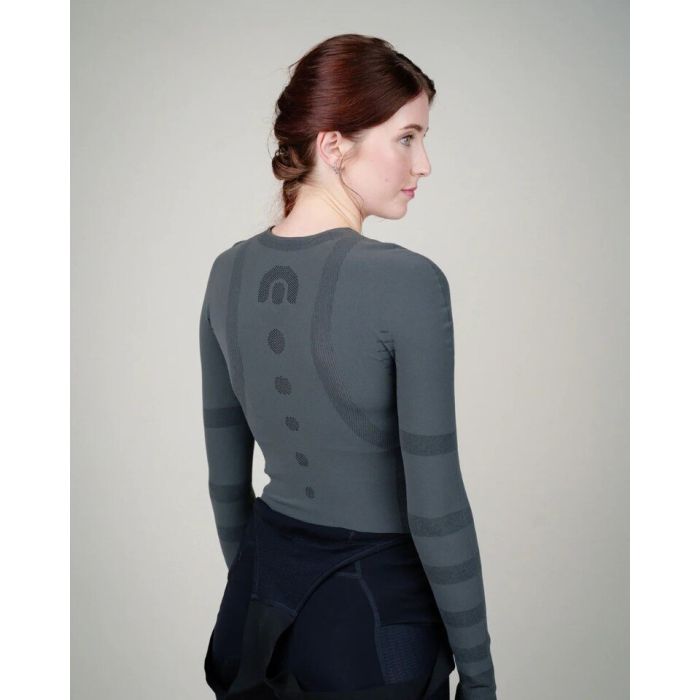Megmeister Winter Turtleneck Base Layer Women Asphalt Grey - Afbeelding 2